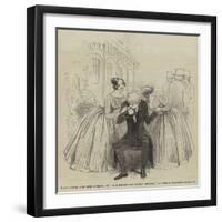 Scene from the New Comedy of Old Heads and Young Hearts, at the Haymarket Theatre-null-Framed Giclee Print