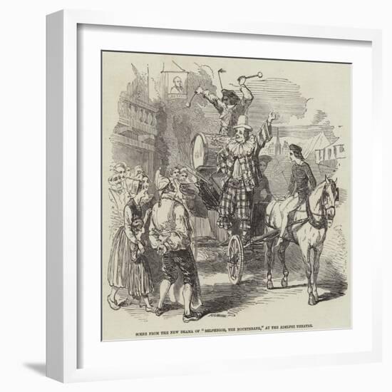 Scene from the New Drama of Belphegor, the Mountebank, at the Adelphi Theatre-null-Framed Giclee Print