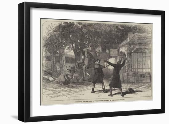 Scene from the New Drama of The Courier of Lyons, at the Princess' Theatre-null-Framed Giclee Print