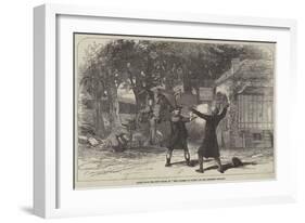 Scene from the New Drama of The Courier of Lyons, at the Princess' Theatre-null-Framed Giclee Print