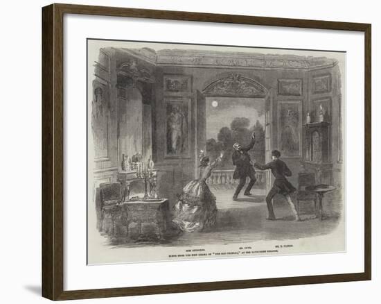 Scene from the New Drama of The Old Chateau, at the Haymarket Theatre-null-Framed Giclee Print