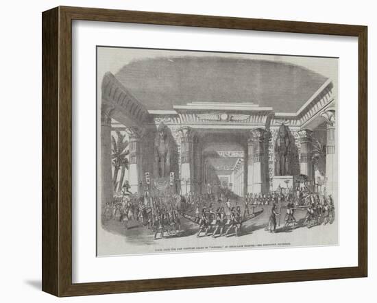 Scene from the New Egyptian Drama of Nitocris, at Drury-Lane Theatre, the Coronation Procession-null-Framed Giclee Print