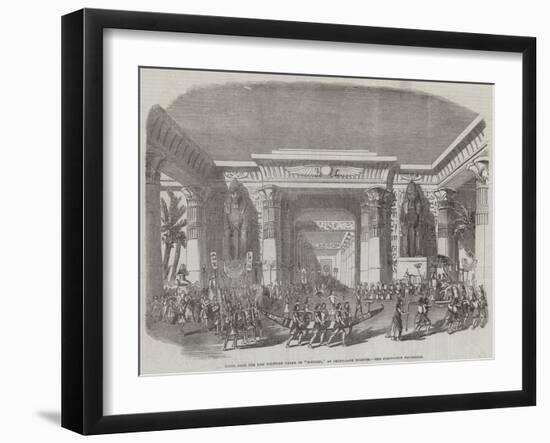 Scene from the New Egyptian Drama of Nitocris, at Drury-Lane Theatre, the Coronation Procession-null-Framed Giclee Print