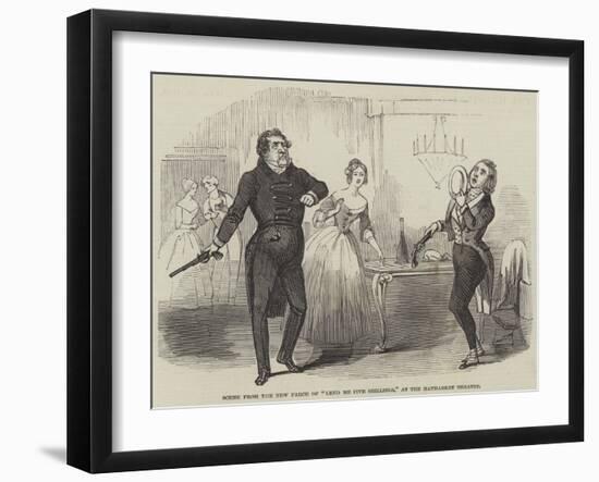 Scene from the New Farce of Lend Me Five Shillings, at the Haymarket Theatre-null-Framed Giclee Print