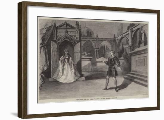 Scene from the New Opera Almina, at Her Majesty's Theatre-null-Framed Giclee Print