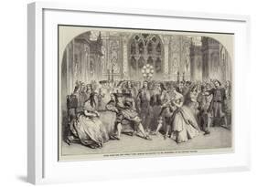 Scene from the New Opera King Charles the Second, by Mr Macfarren, at the Princess' Theatre-null-Framed Giclee Print