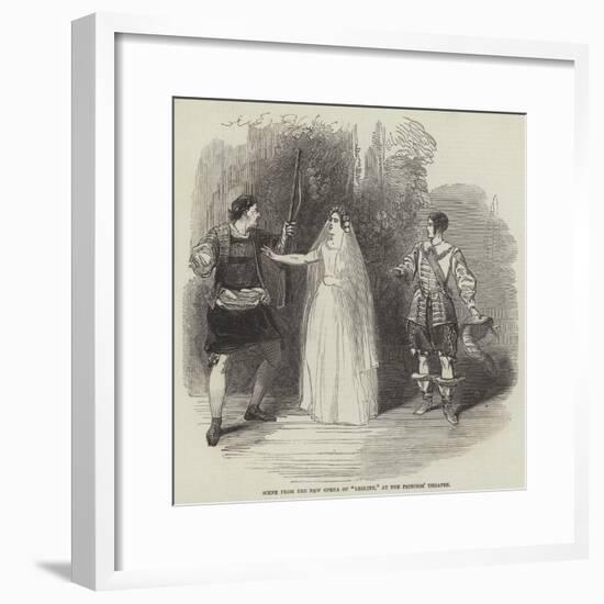 Scene from the New Opera of Leoline, at the Princess' Theatre-null-Framed Giclee Print