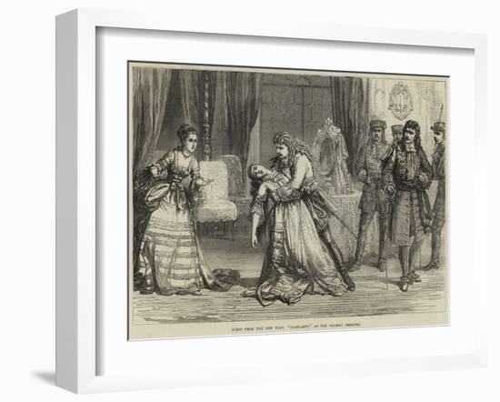 Scene from the New Play, Clancarty, at the Olympic Theatre-David Henry Friston-Framed Giclee Print