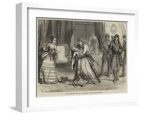 Scene from the New Play, Clancarty, at the Olympic Theatre-David Henry Friston-Framed Giclee Print