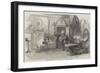 Scene from the New Play of The First Printer, at the Princess' Theatre-null-Framed Giclee Print