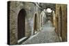 Scene from the Old Town, Rhodes City, Rhodes, Dodecanese, Greek Islands, Greece, Europe-Jochen Schlenker-Stretched Canvas