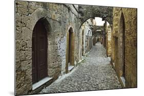 Scene from the Old Town, Rhodes City, Rhodes, Dodecanese, Greek Islands, Greece, Europe-Jochen Schlenker-Mounted Photographic Print
