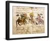 Scene from the only known illustrated manuscript of the poem, the Romance of Varqa and Gulshah-Werner Forman-Framed Giclee Print