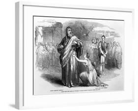Scene from the Opera "Norma" at Her Majesty's Theatre, London, 1847-null-Framed Giclee Print