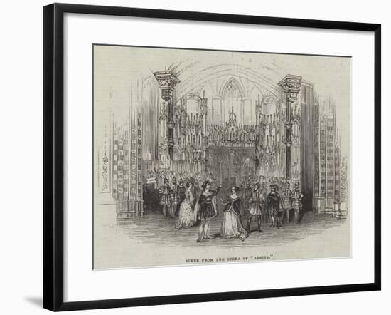 Scene from the Opera of Adelia-null-Framed Giclee Print