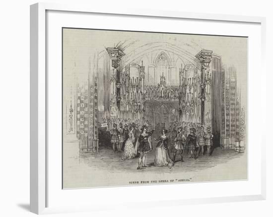 Scene from the Opera of Adelia-null-Framed Giclee Print