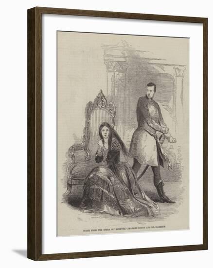 Scene from the Opera of Loretta, Madame Bishop and Mr Harrison-null-Framed Giclee Print