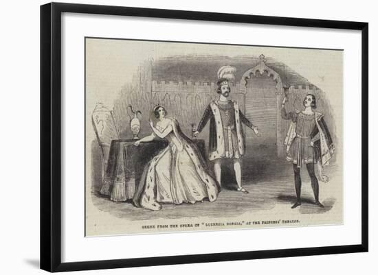 Scene from the Opera of Lucrezia Borgia, at the Princess' Theatre-null-Framed Giclee Print