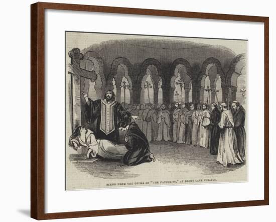 Scene from the Opera of The Favourite, at the Drury Lane Theatre-null-Framed Giclee Print