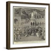 Scene from the Pantomime of Puss in Boots at Drury Lane Theatre-null-Framed Giclee Print