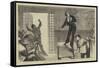Scene from the Parisian Play Rabagas-null-Framed Stretched Canvas