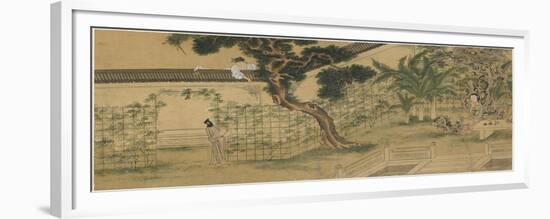 Scene from the Play Romance of the West Chamber, by Wang Shifu, 16th Century-Qiu Ying-Framed Giclee Print