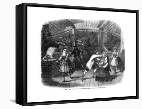 Scene from the Play Sunny Vale Farm, Performed at the Haymarket Theatre, London, 1864-null-Framed Stretched Canvas