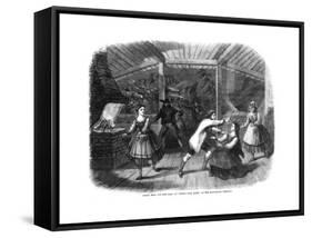 Scene from the Play Sunny Vale Farm, Performed at the Haymarket Theatre, London, 1864-null-Framed Stretched Canvas