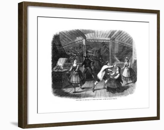 Scene from the Play Sunny Vale Farm, Performed at the Haymarket Theatre, London, 1864-null-Framed Giclee Print