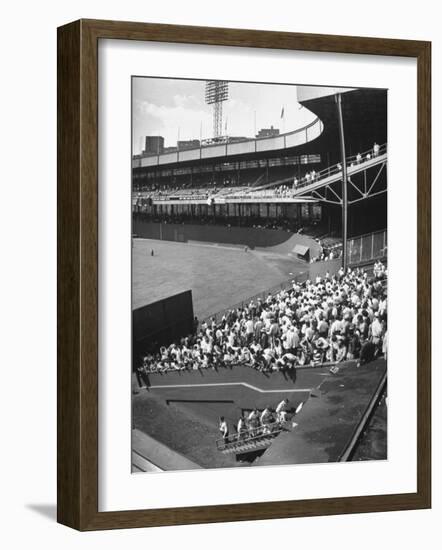 Scene from the Polo Grounds, During the Giant Vs. Dodgers Game-Yale Joel-Framed Photographic Print