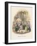 Scene from the Posthumous Papers of the Pickwick Club by Charles Dickens, 1836-1837-Hablot Knight Browne-Framed Giclee Print