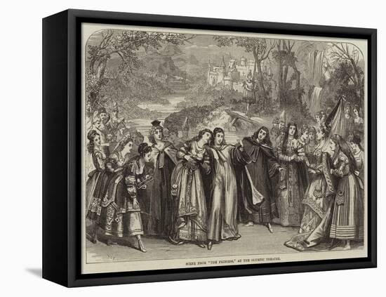 Scene from The Princess, at the Olympic Theatre-David Henry Friston-Framed Stretched Canvas