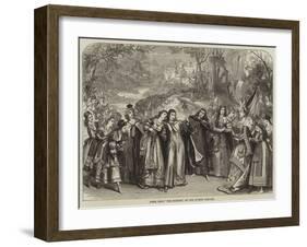 Scene from The Princess, at the Olympic Theatre-David Henry Friston-Framed Giclee Print