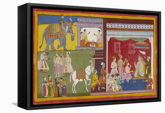 Scene From the Ramayana-null-Framed Stretched Canvas