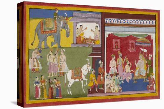 Scene From the Ramayana-null-Stretched Canvas