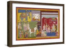 Scene From the Ramayana-null-Framed Giclee Print