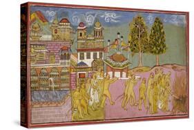 Scene From the Ramayana-null-Stretched Canvas