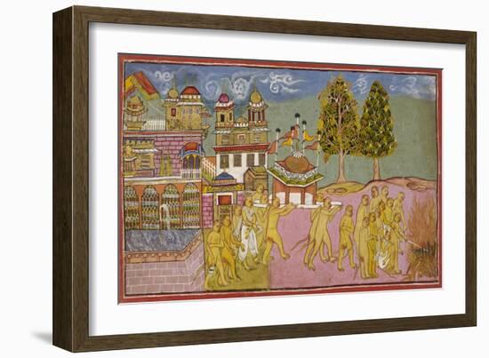 Scene From the Ramayana-null-Framed Giclee Print