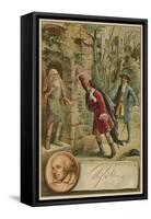 Scene from the Robbers-Friedrich Schiller-Framed Stretched Canvas