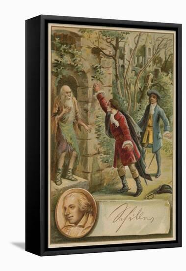 Scene from the Robbers-Friedrich Schiller-Framed Stretched Canvas