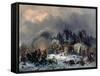 Scene from the Russian-French War in 1812-Bogdan Willewalde-Framed Stretched Canvas