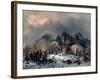 Scene from the Russian-French War in 1812-Bogdan Willewalde-Framed Giclee Print