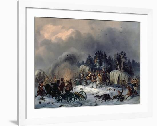 Scene from the Russian-French War in 1812-Bogdan Willewalde-Framed Giclee Print