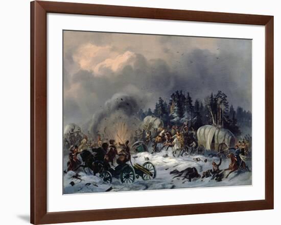 Scene from the Russian-French War in 1812-Bogdan Willewalde-Framed Giclee Print