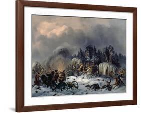 Scene from the Russian-French War in 1812-Bogdan Willewalde-Framed Giclee Print