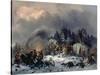 Scene from the Russian-French War in 1812-Bogdan Willewalde-Stretched Canvas