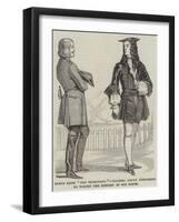 Scene from The Secretary, Colonel Green Disclosing to Wilton the History of His Birth-null-Framed Giclee Print