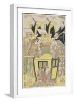 (Scene from the Shosa Modori Kago Iro Ni Aikata), 1788-Torii Kiyonaga-Framed Giclee Print