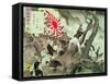 Scene from the Sino-Japanese War in Korea-Kobayachi Kiyochika-Framed Stretched Canvas