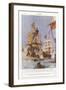 Scene from the Spanish Armada, 1588-Charles Edward Dixon-Framed Giclee Print